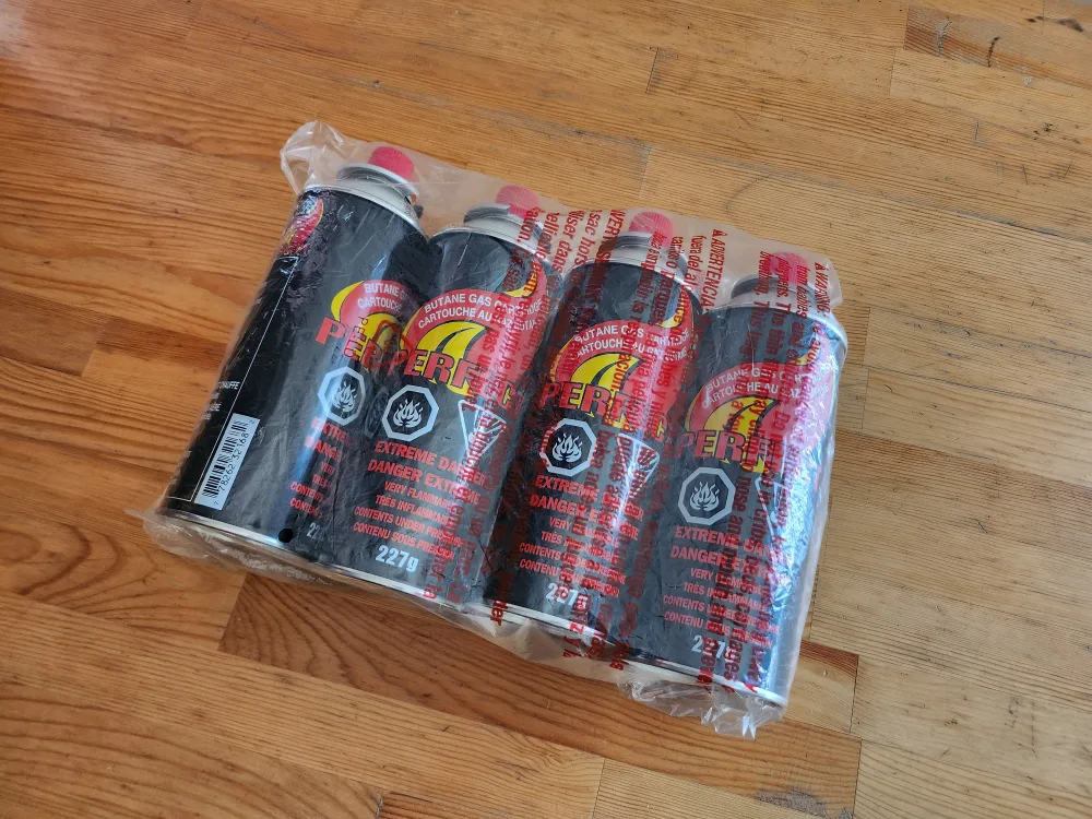 Perfect Butane Gas Cartridge (4×227g) 🥕