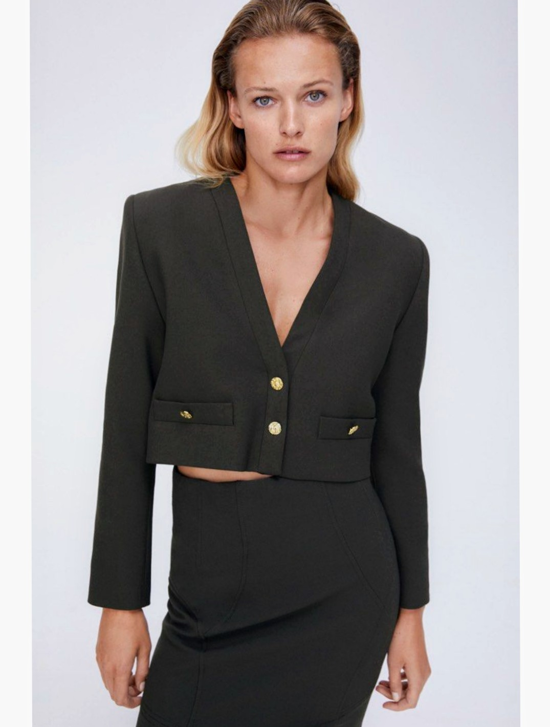 Zara Cropped Blazer - Size XL - photo 2