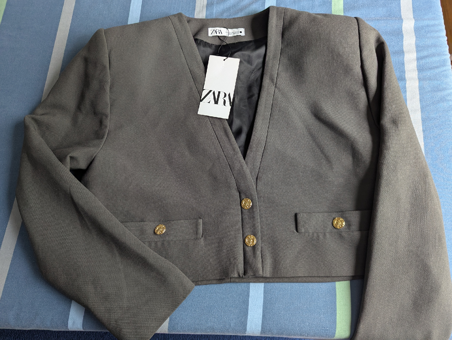 Zara Cropped Blazer - Size XL - photo 4