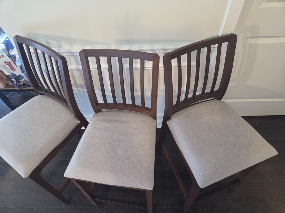 Ikea - Set of 3 Brown Wooden Bar Stools - photo 2