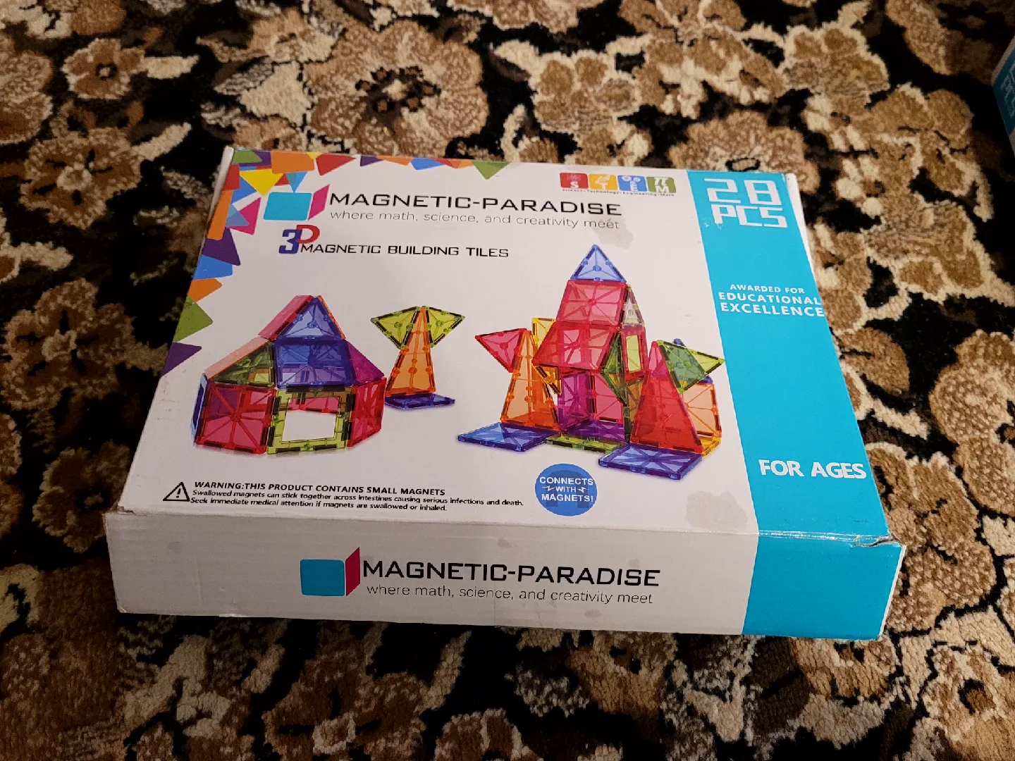 Magnetic-Paradise 3D Magnetic Building Tiles - 28 Pcs image indicator(2)