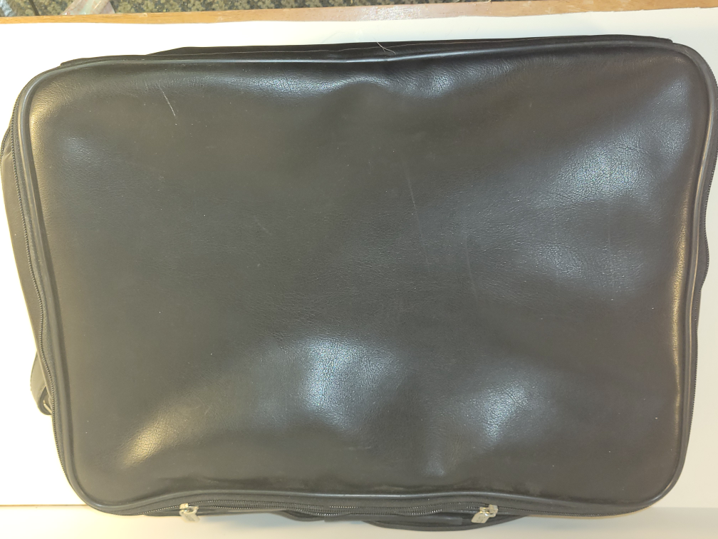 Buxton Black Leather Laptop Bag w Carry Strap **Like NEW** - photo 4