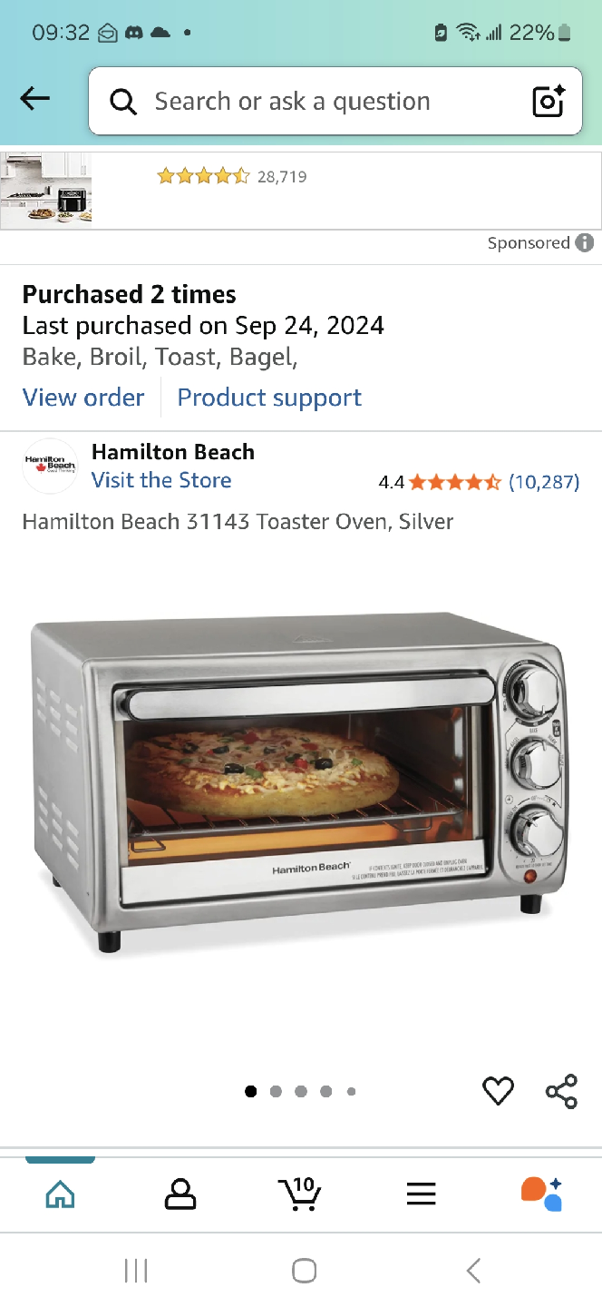 Hamilton Beach 31143 Toaster Oven - photo 2