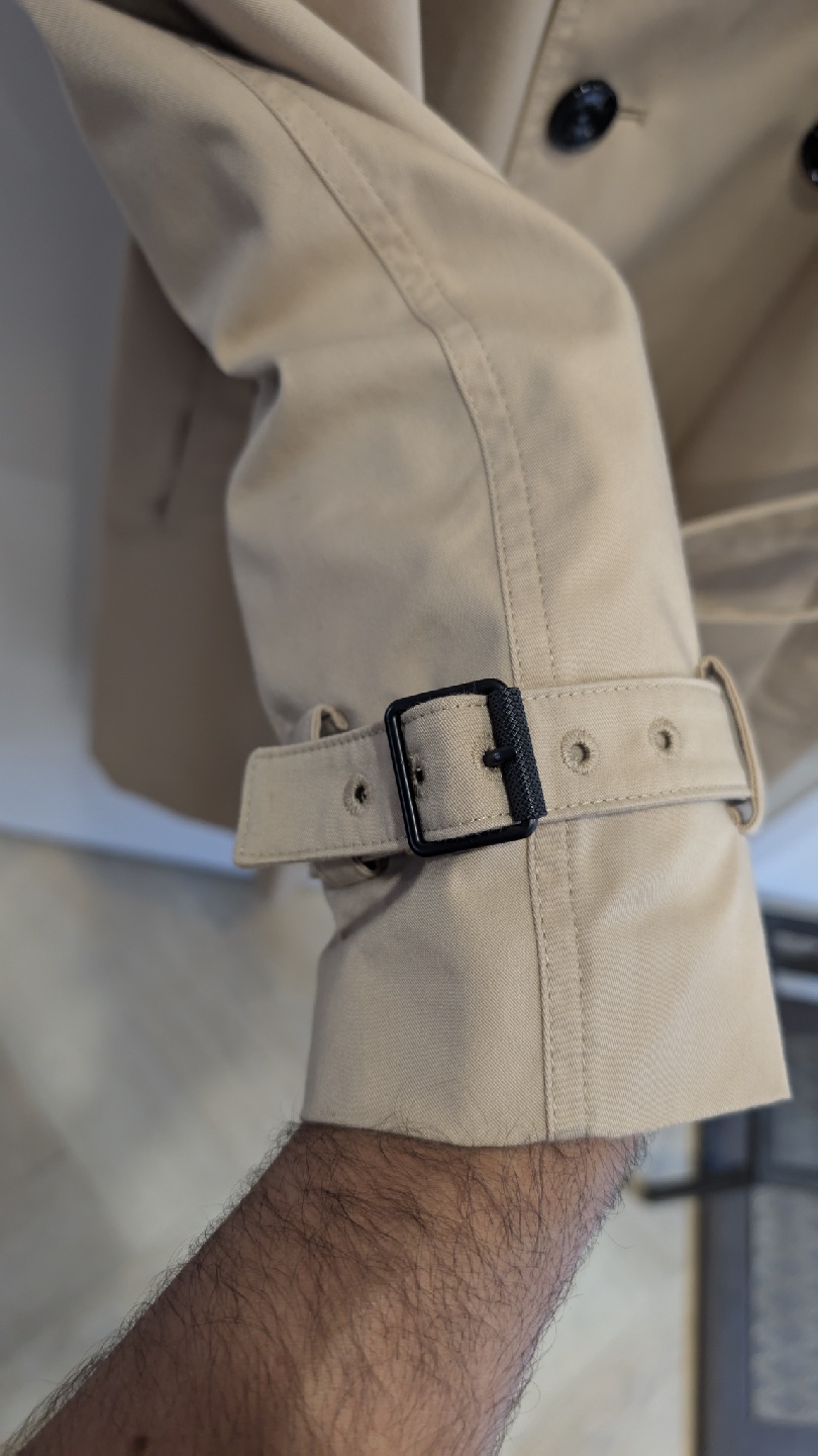 HUGO Double-Breasted Belted Trench Coat - photo 4