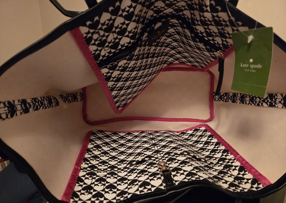 Kate Spade Small Margareta Tote - Black & White image indicator(5)