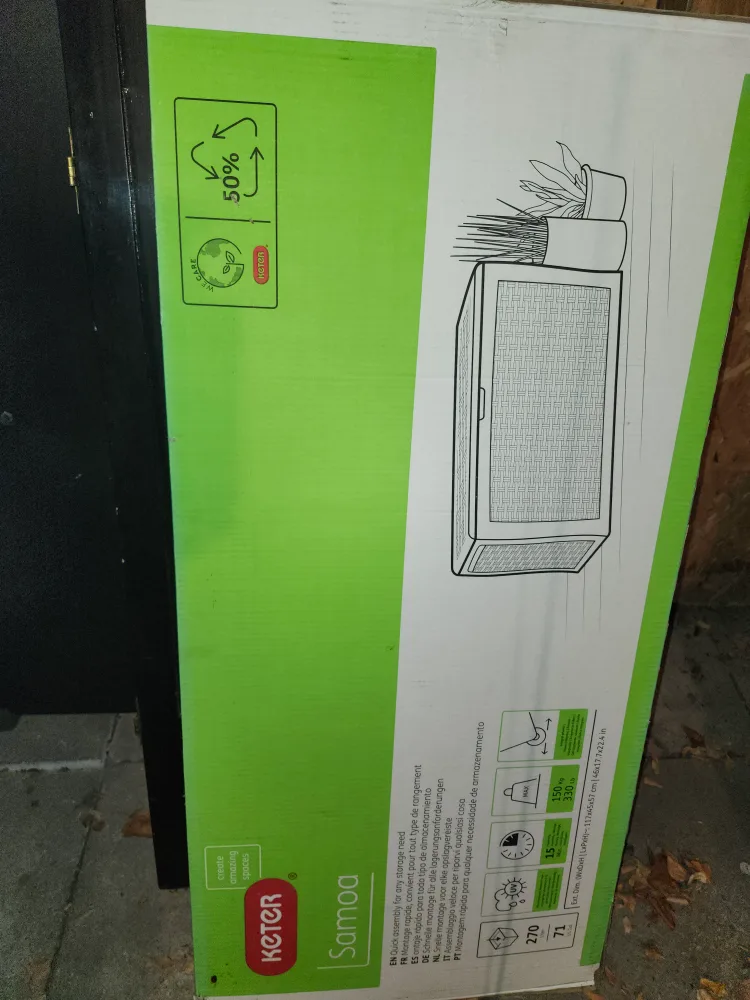 Keter Samoa Storage Box - 270L BRAND NEW thumbnail