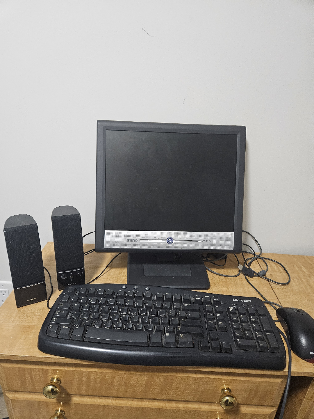 Microsoft Mouse, Insignia Speakers, BenQ Monitor - photo 2