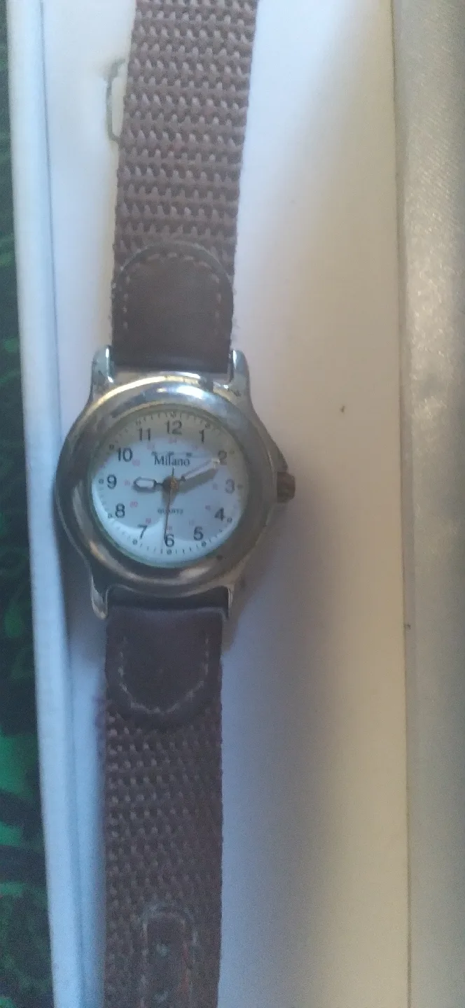 Milano Quartz Watch with Brown Band thumbnail