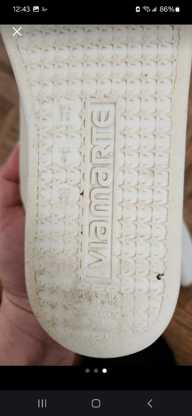 Viamarte White Sneakers - Size 8 - photo 3