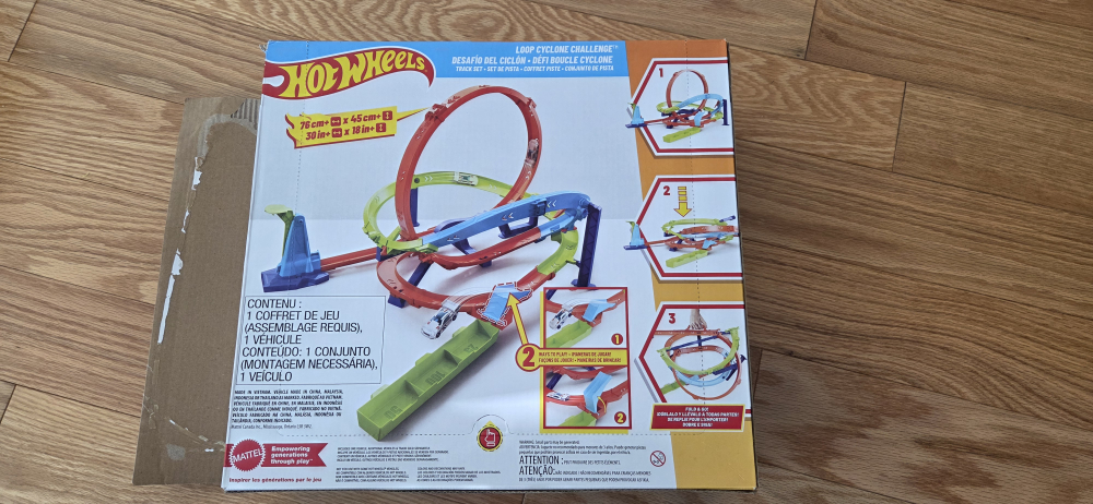 Hot Wheels Loop Cyclone Challenge Stunt Tracks Set - photo 2