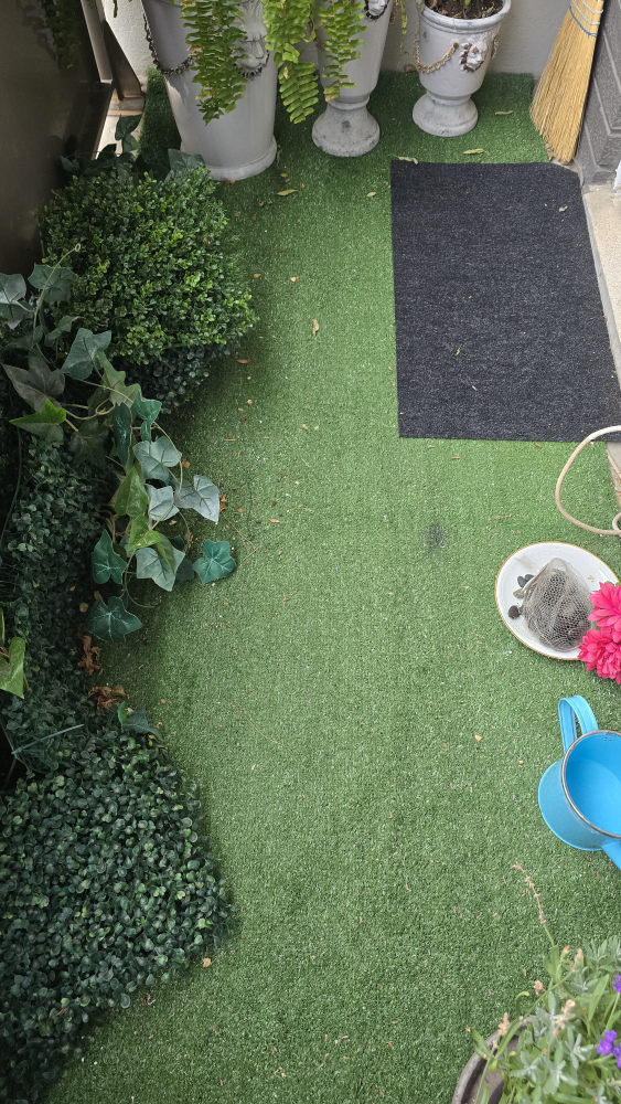 2 Pieces Artificial Turf For Balcony