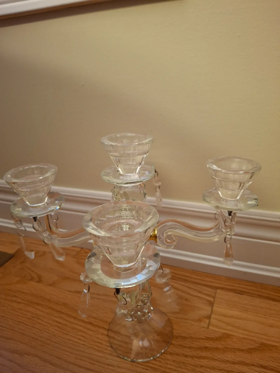 Clear Glass Candelabra image indicator(2)