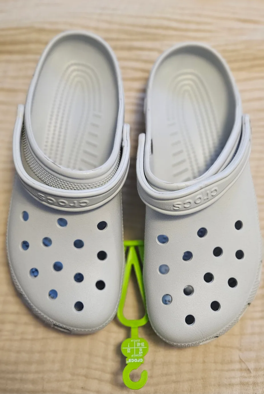 New Crocs Classic Clogs, Size 11, Grey thumbnail