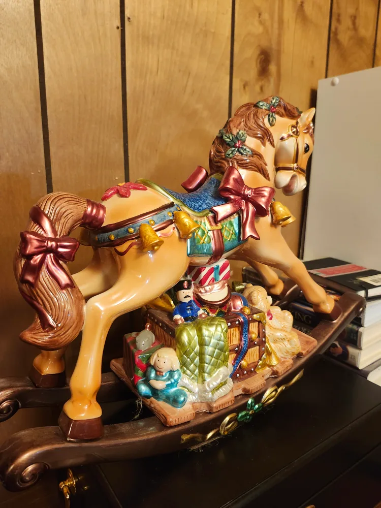 Vintage Rocking Horse Christmas Decoration image indicator(4)