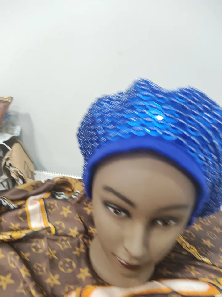 Blue Sequin Beret Hat image indicator(7)