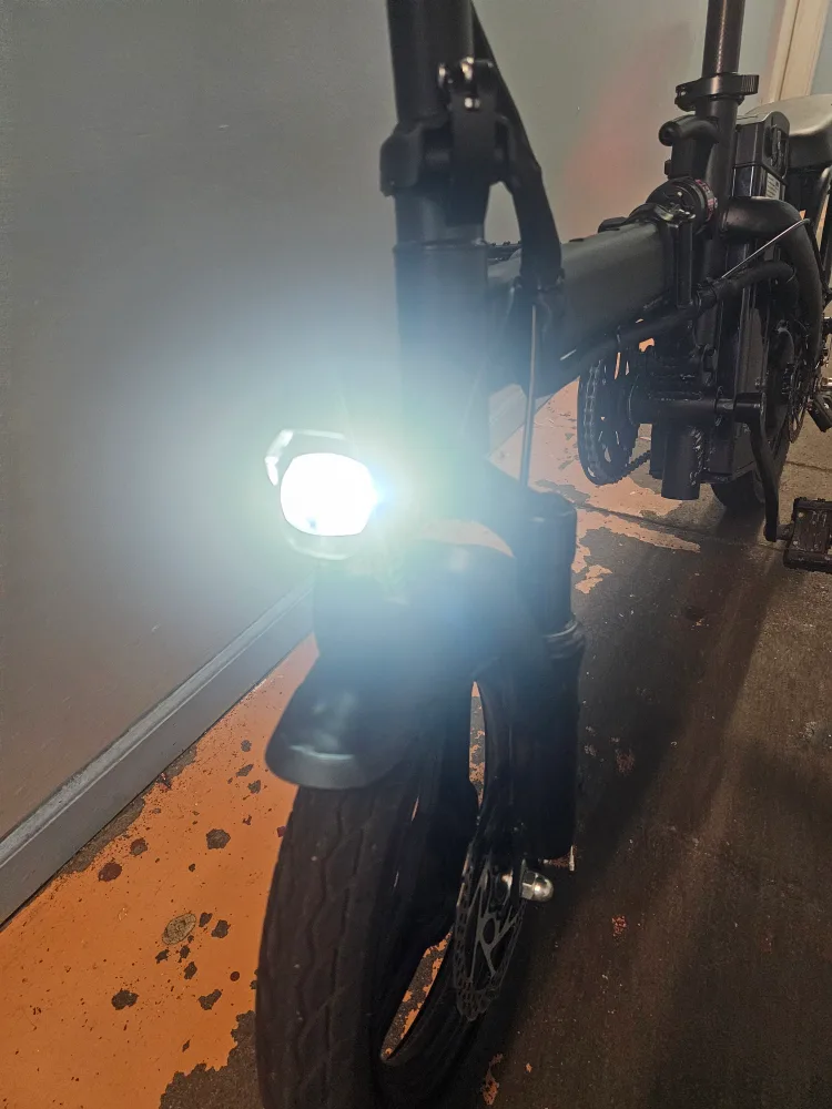 Black Electric Folding Bike image indicator(2)