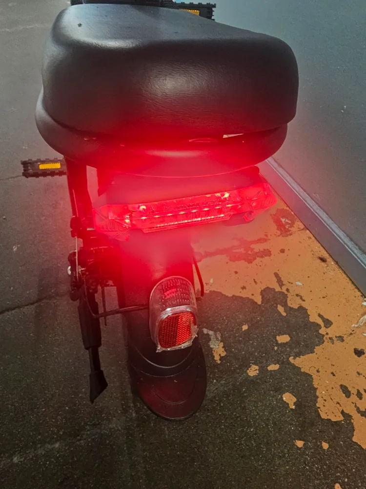 Black Electric Folding Bike image indicator(3)