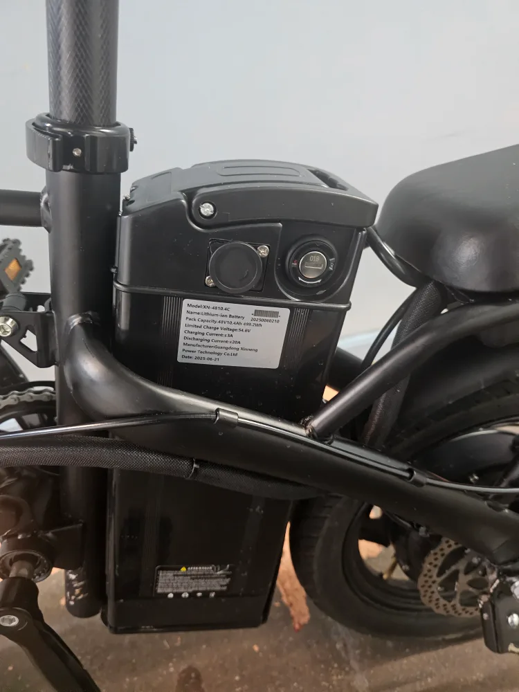 Black Electric Folding Bike image indicator(4)