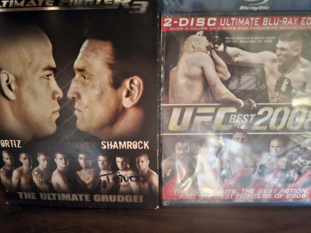 ufc dvd, bluray