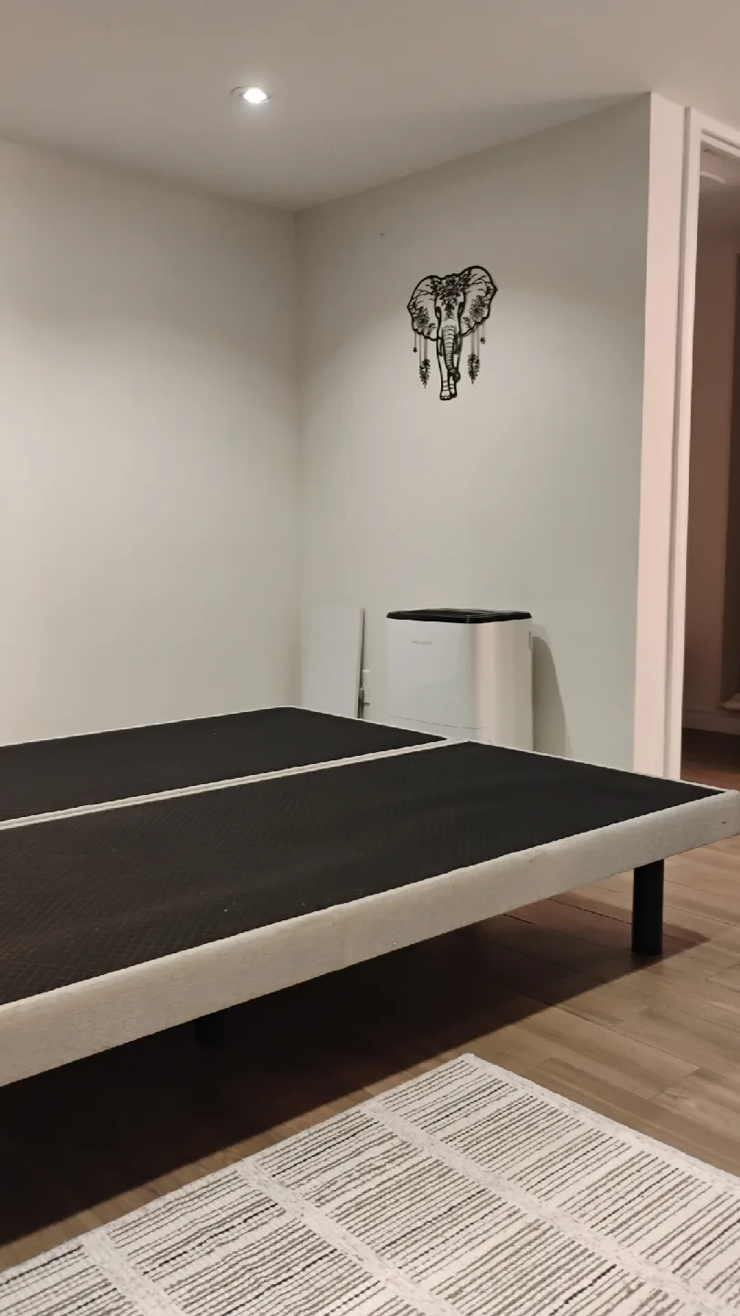 Queen Size Bed platform Base - Grey thumbnail