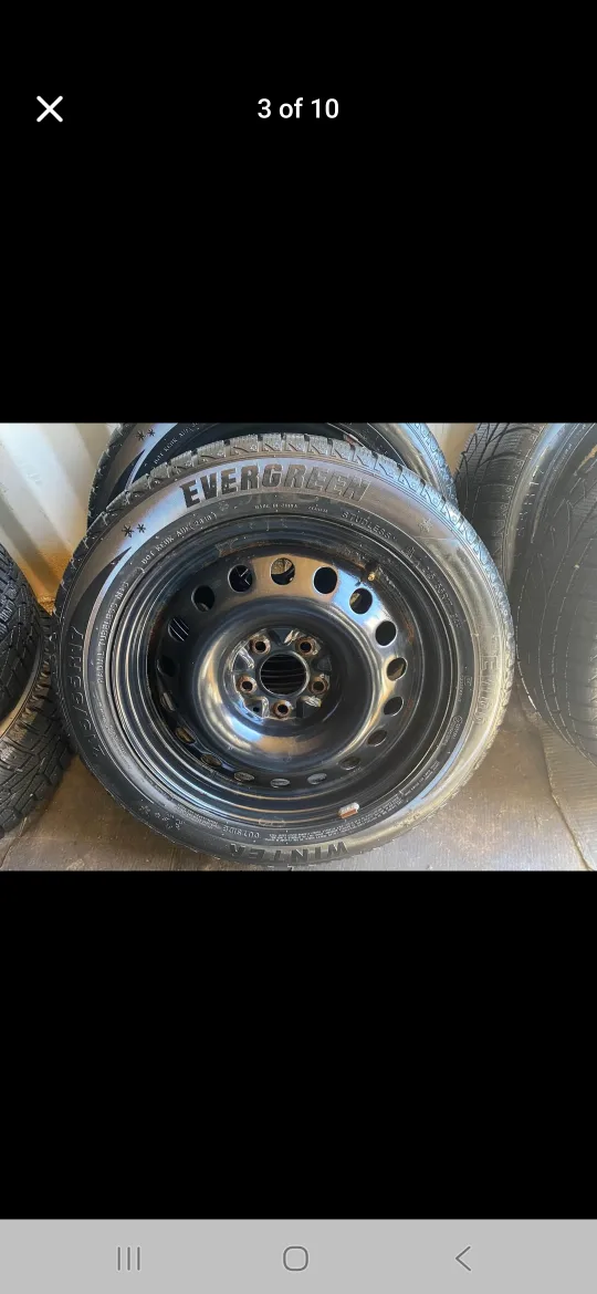 Set of 4 EVERGREEN winter tires rims (215 55 17) image indicator(3)