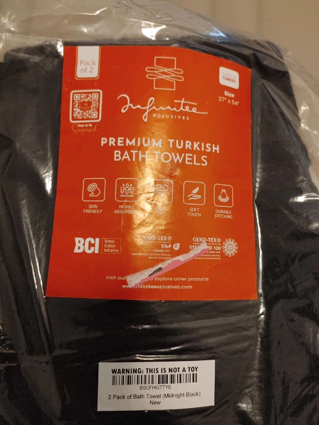 🥕TWO LUXURIOUS PREMIUM TURKISH BATH TOWELS BRAND NEW thumbnail