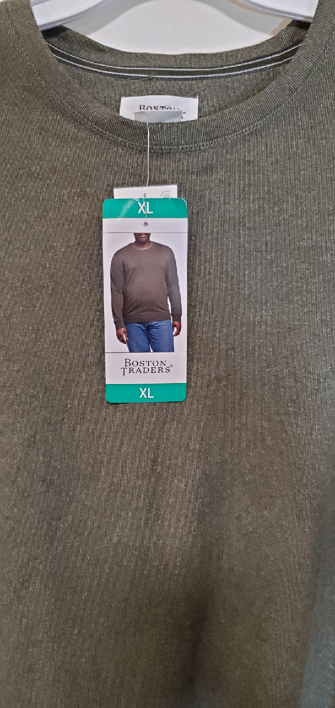 New Boston Traders Olive Green Pullover - XL - photo 3