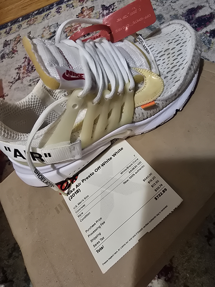Nike Air Presto Off-White White (2018) - Size 7 - New