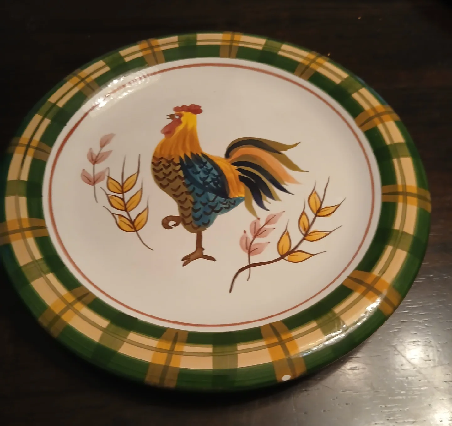Set of 4 Rooster Plates image indicator(4)
