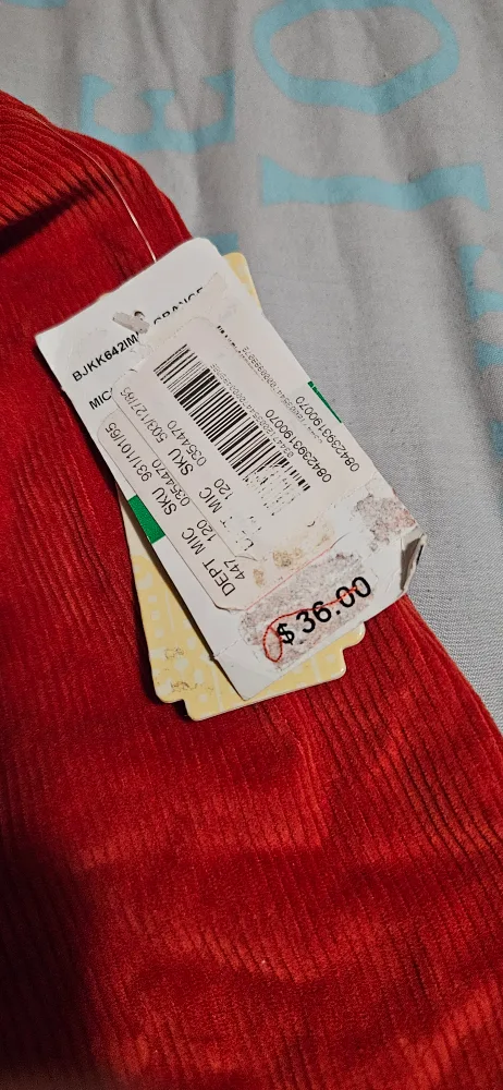 GB Girls Orange Corduroy Skirt - Size L image indicator(4)