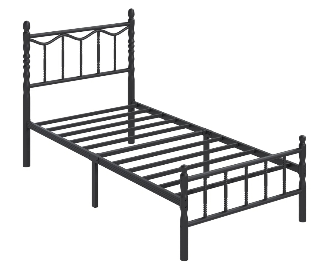 3 Black Metal Twin Bed Frames