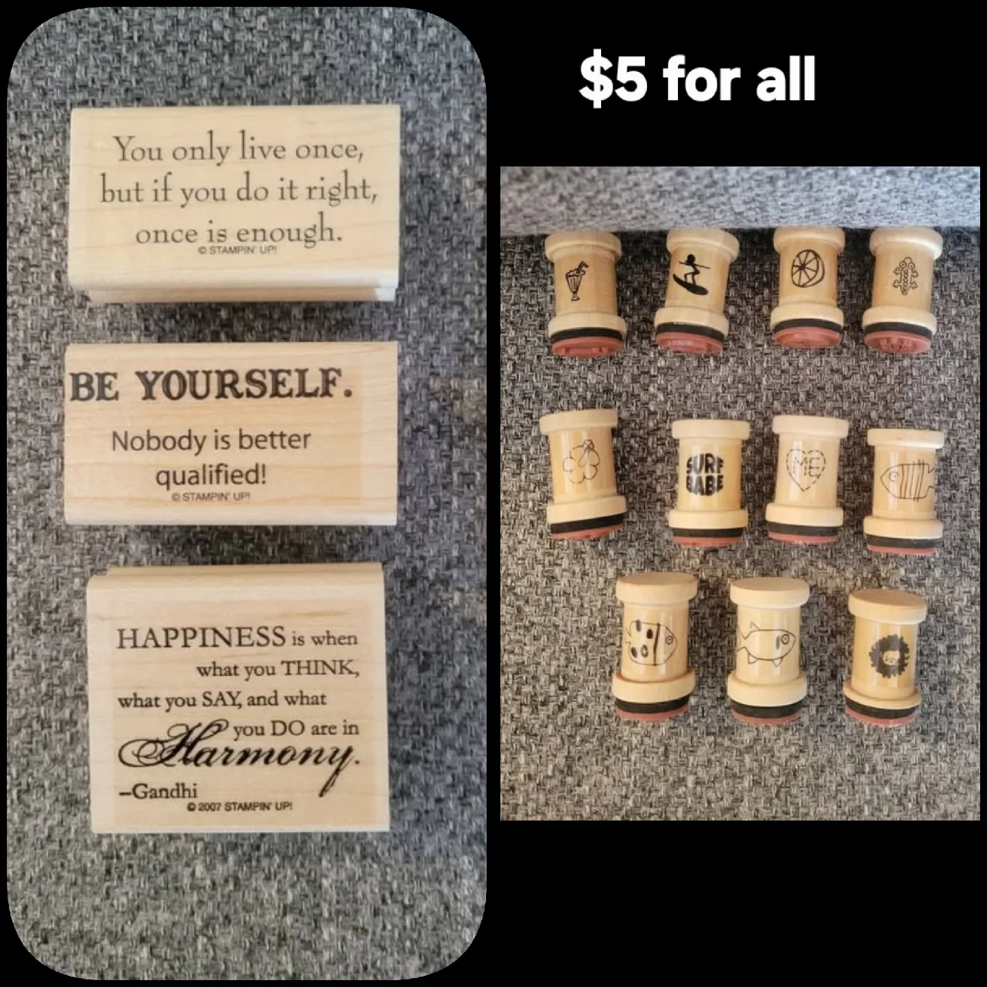 Rubber Stamps Lot thumbnail