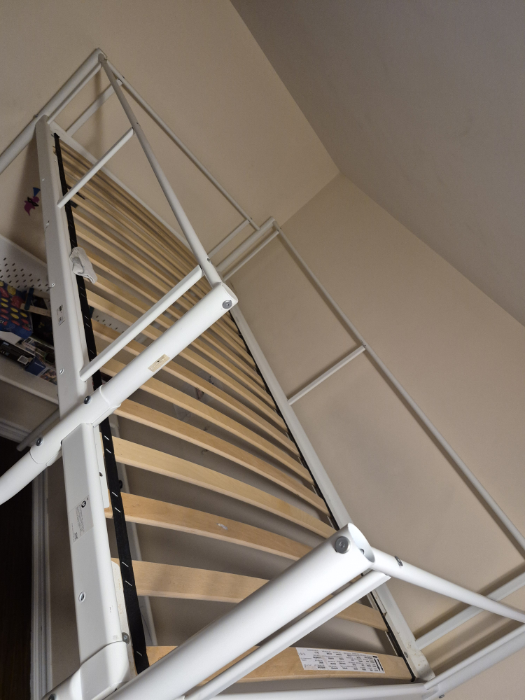 IKEA VITVAL Loft Bed Frame with Desk - photo 3
