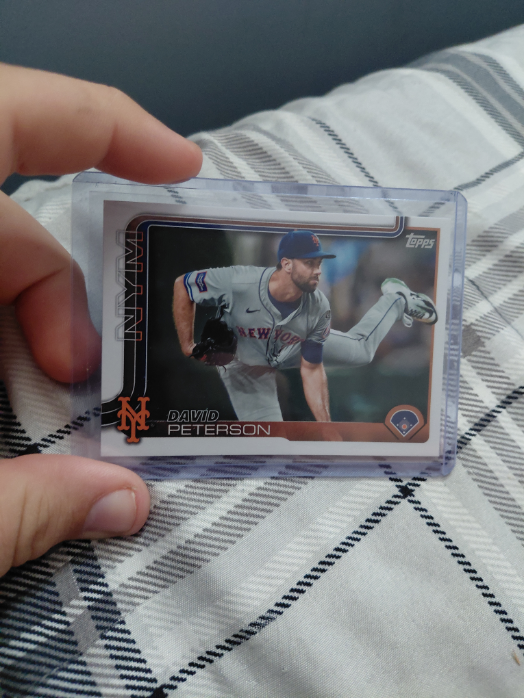 David Peterson Topps Baseball Card