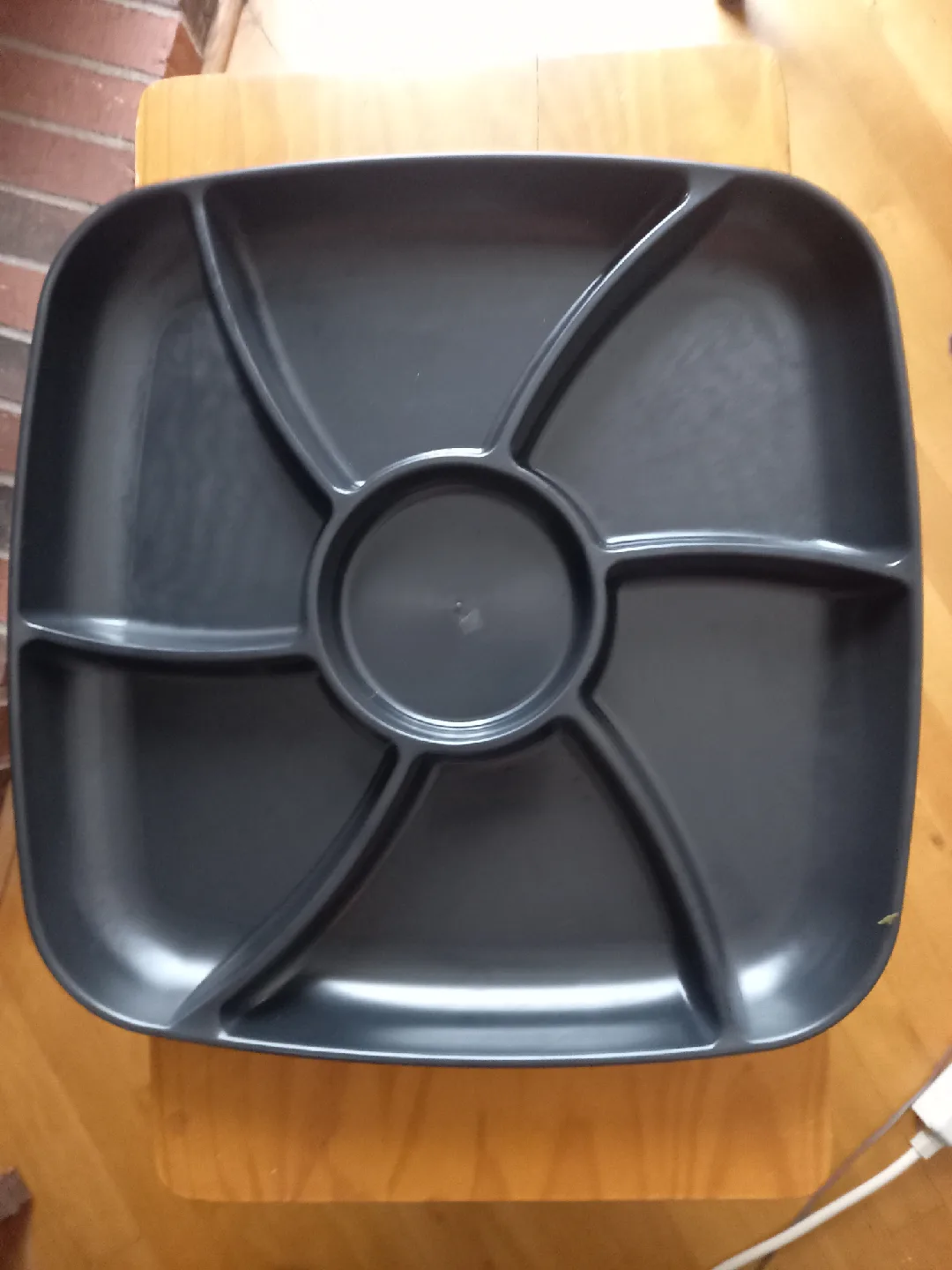Black Divided Serving Tray - 7 parts thumbnail