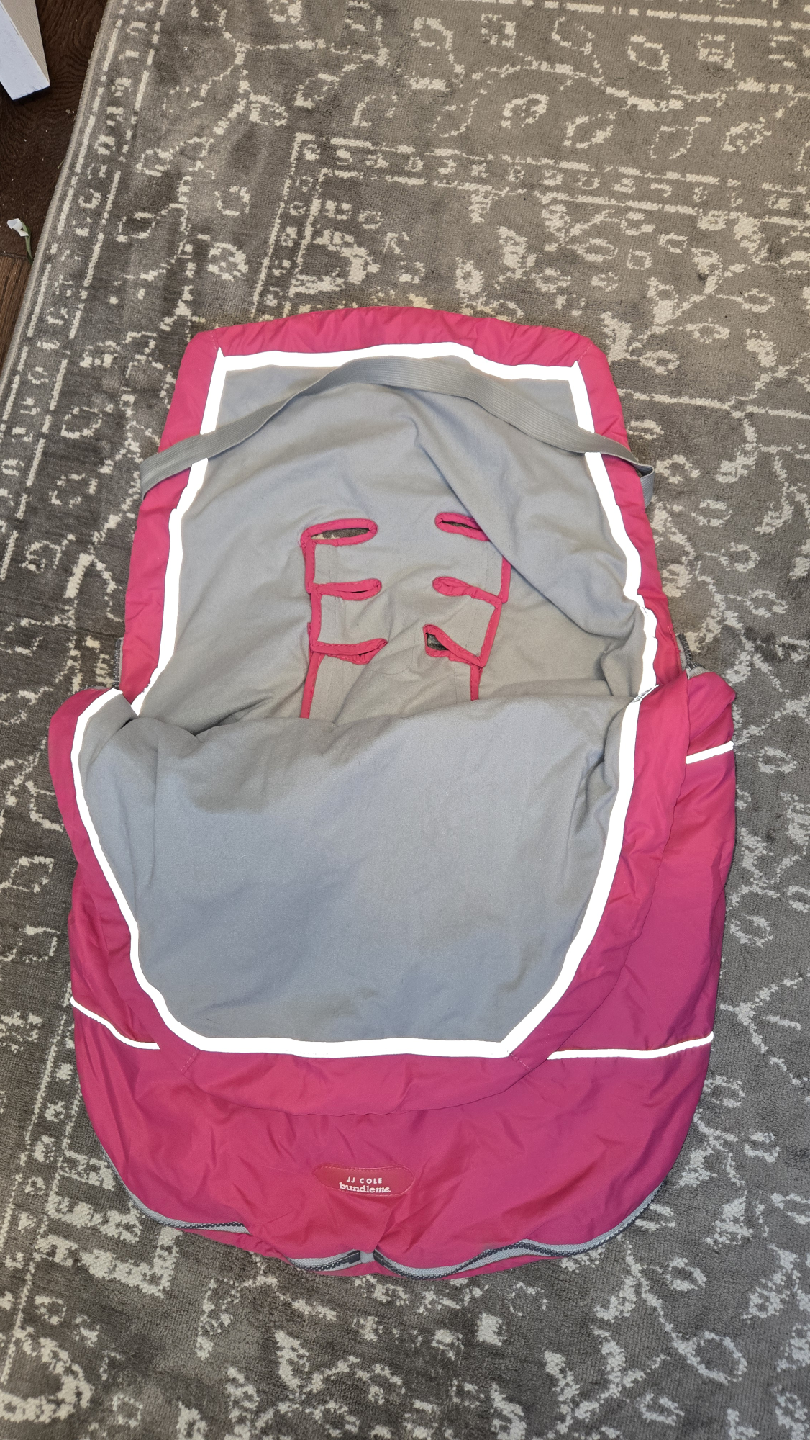 JJ Cole Bundleme Car Seat Cover - Pink - photo 2