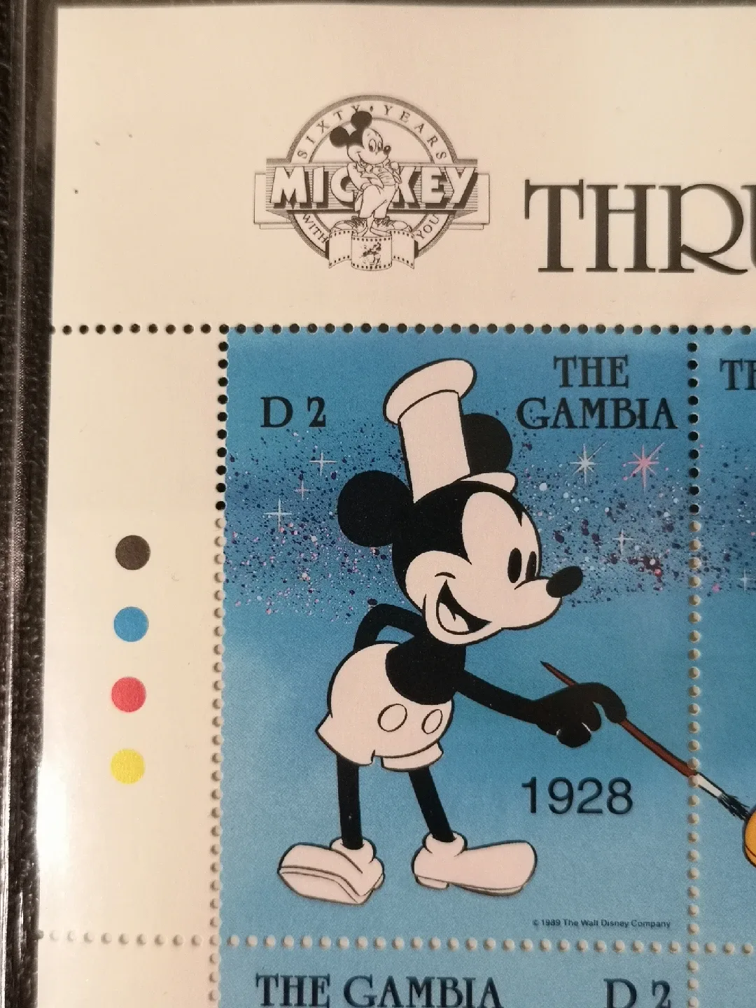 Disney✨9 Stamps ~ Micky Mouse ~Gambia Collector's Sheet~DM1 image indicator(6)