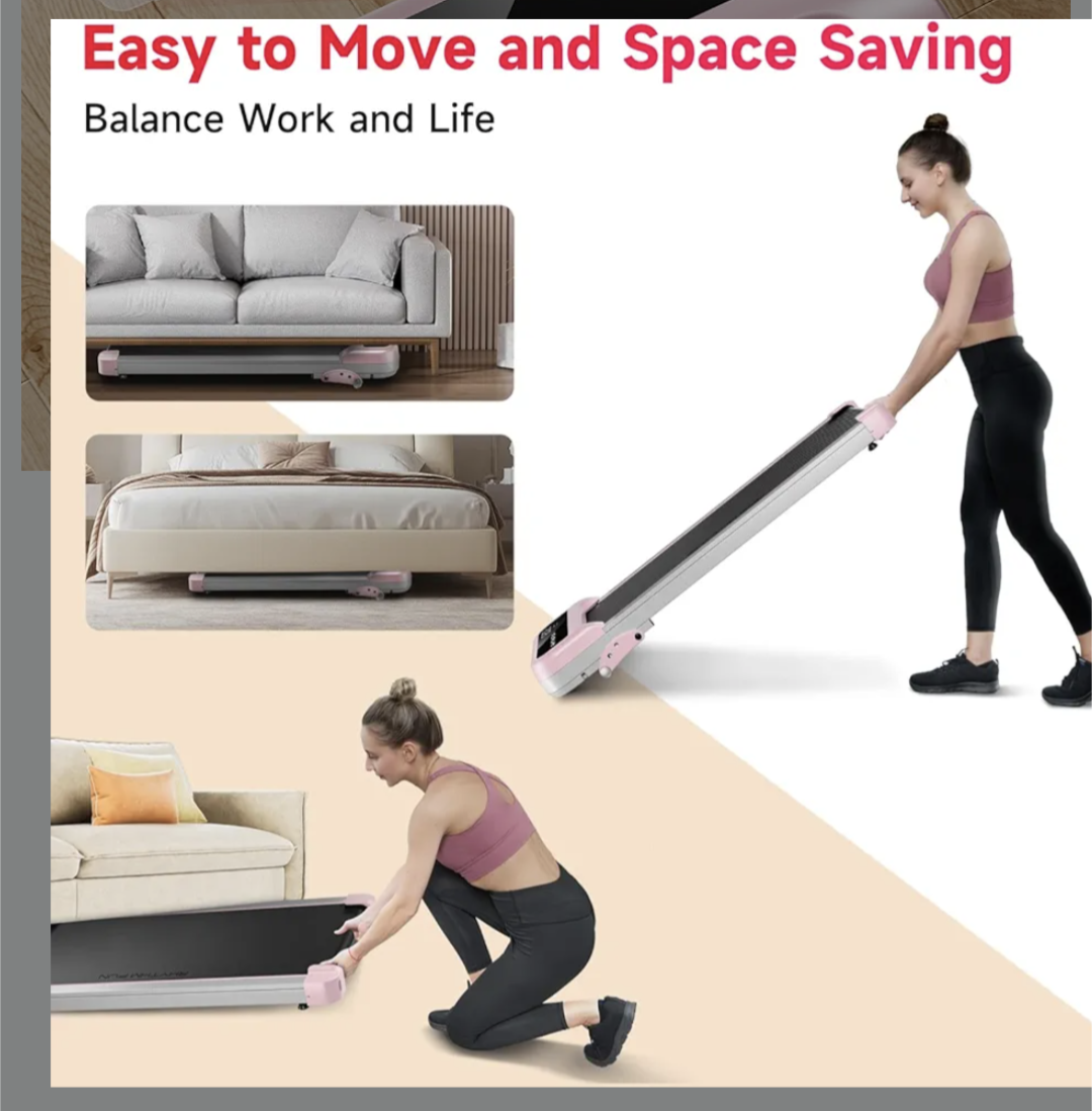 Walking Pad Treadmill M4138A – New! Pink color - photo 3