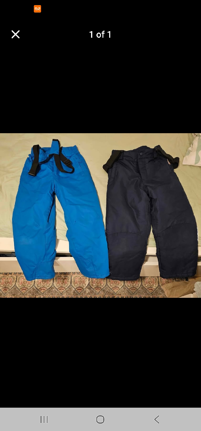 Snow Pants - Blue & Navy