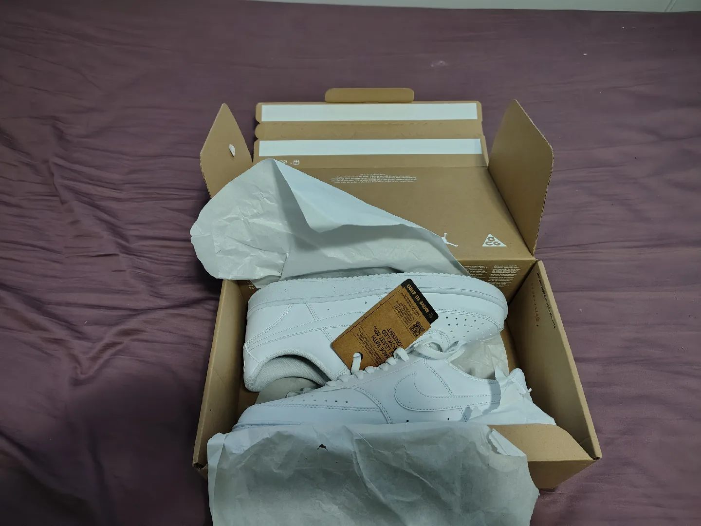 New Nike Court Vision Lo NN White Size 9.5 image indicator(4)