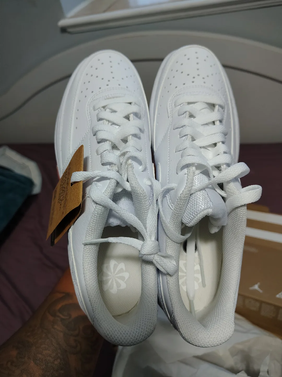 New Nike Court Vision Lo NN White Size 9.5 image indicator(5)