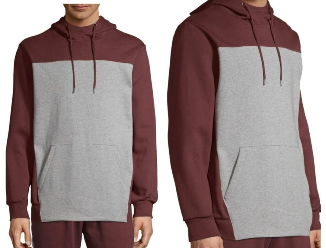 Burgundy & Grey Hoodie - Size 3XL - photo 4