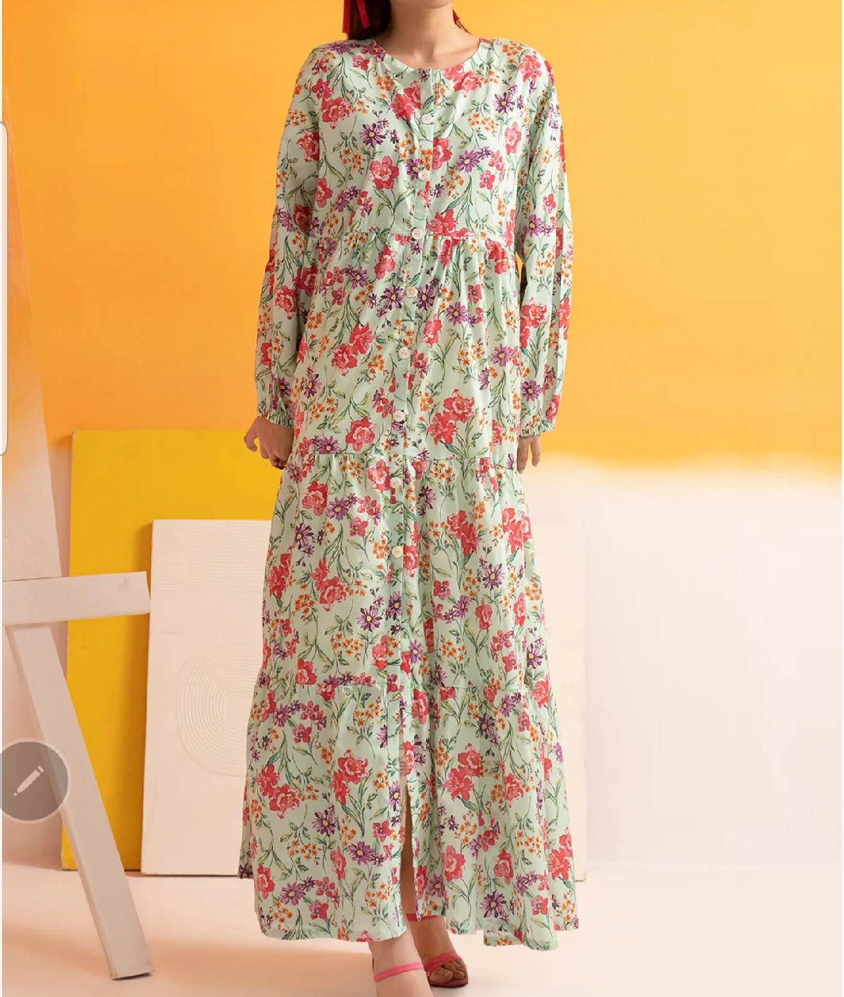 Floral Print Maxi Dress