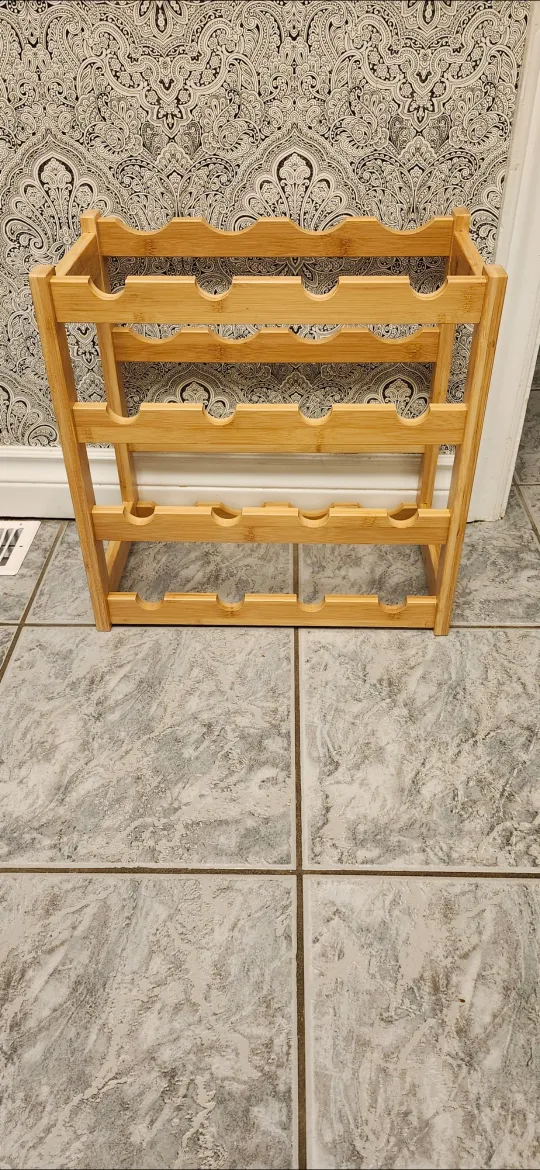 SmiBuy Natural Wood Wine Rack - New in Box! image indicator(2)