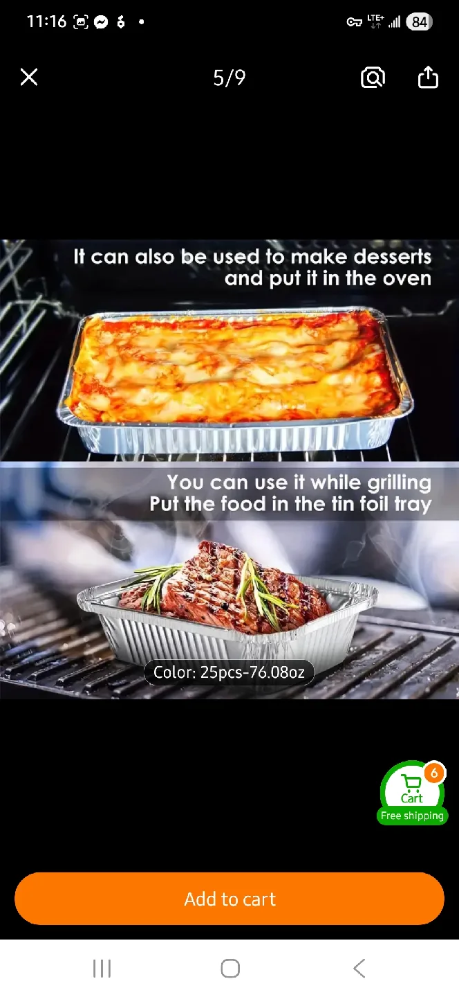 NEW 2250ml Aluminum Foil Pans with Lids - 25 Pack image indicator(4)