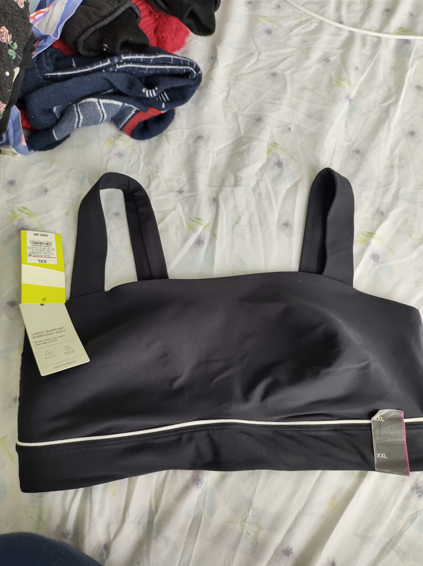 All in Motion XXL Black Sports Bra - New