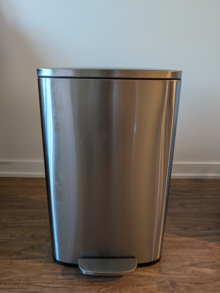 50L Stainless Steel Step Trash Can