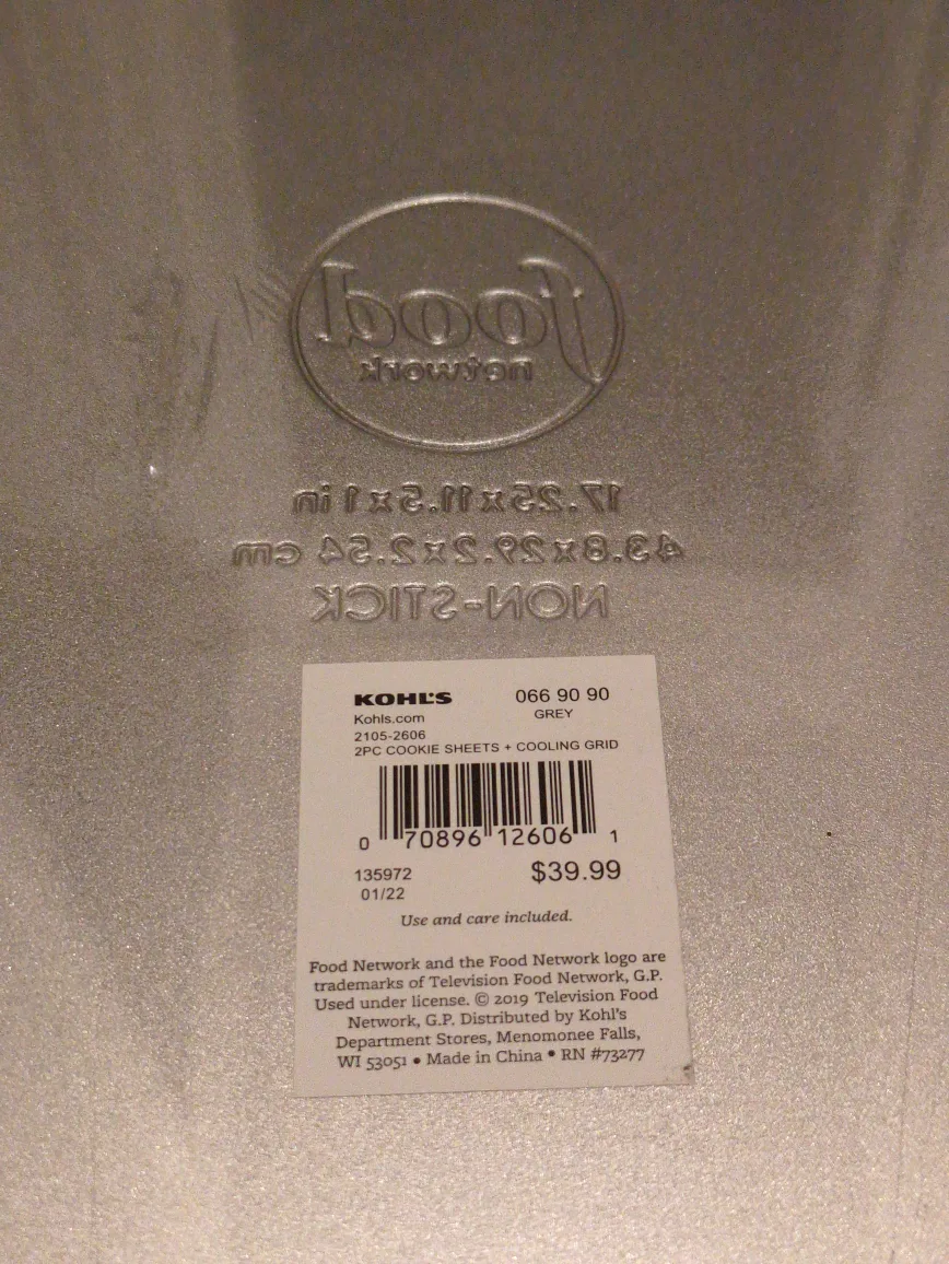 Food Network 3-Piece Nonstick Baking Set - NEW image indicator(2)