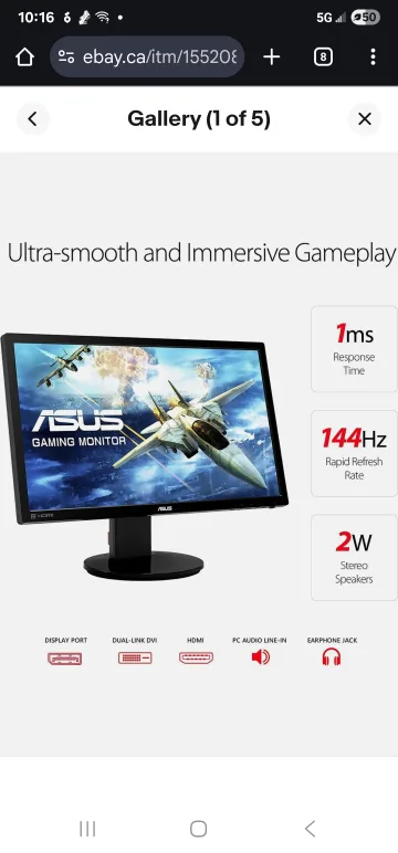 Asus VG248 Gaming Monitor 24 Inch image indicator(4)
