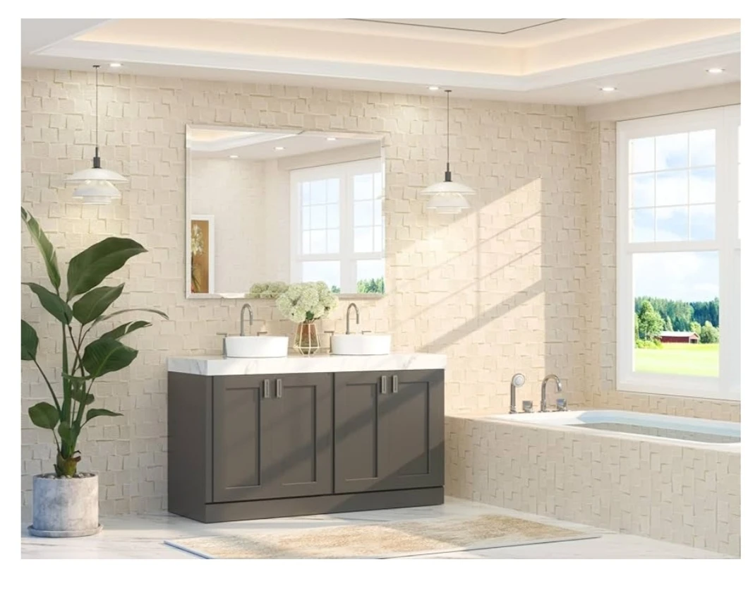 TETOTE Frameless Rectangle Bathroom Mirror - photo 2